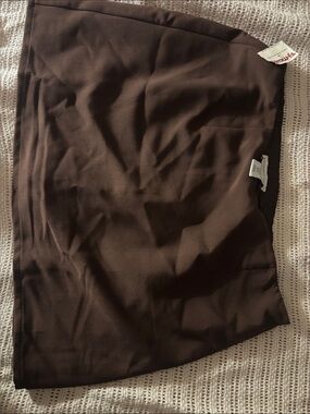Trina Turk Dark Brown Stretch Pencil Skirt